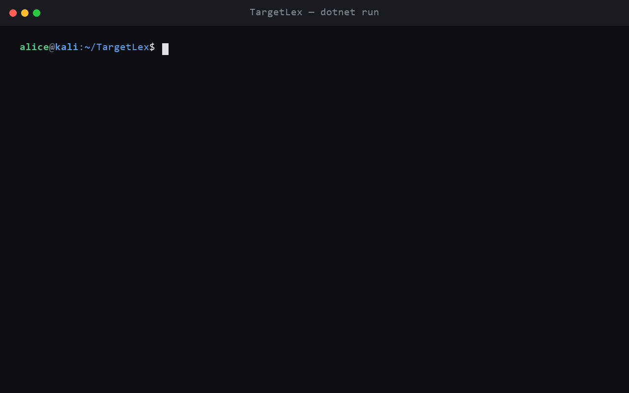TargetLex screenshot 2